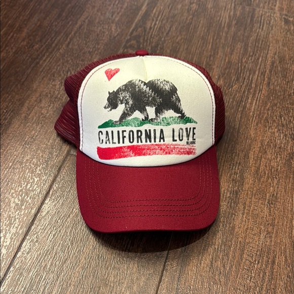 Billabong Accessories - New Billabong Red Mesh Trucker Hat